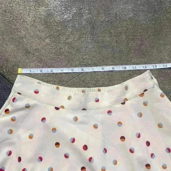 ModCloth A-Line Midi Skirt Size S Polka Dot Lined And Pockets Coquette Twee - Picture 3 of 9